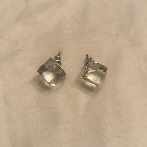 Crystal cube earrings